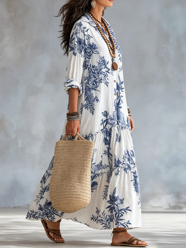 Phoebe | Bohemian Floral Maxi Dress