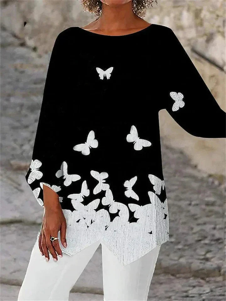 TALLULAH™ | ELEGANT CREW NECK TOP