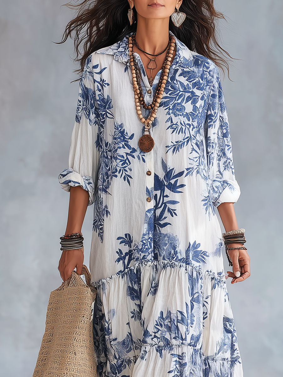 Phoebe | Bohemian Floral Maxi Dress