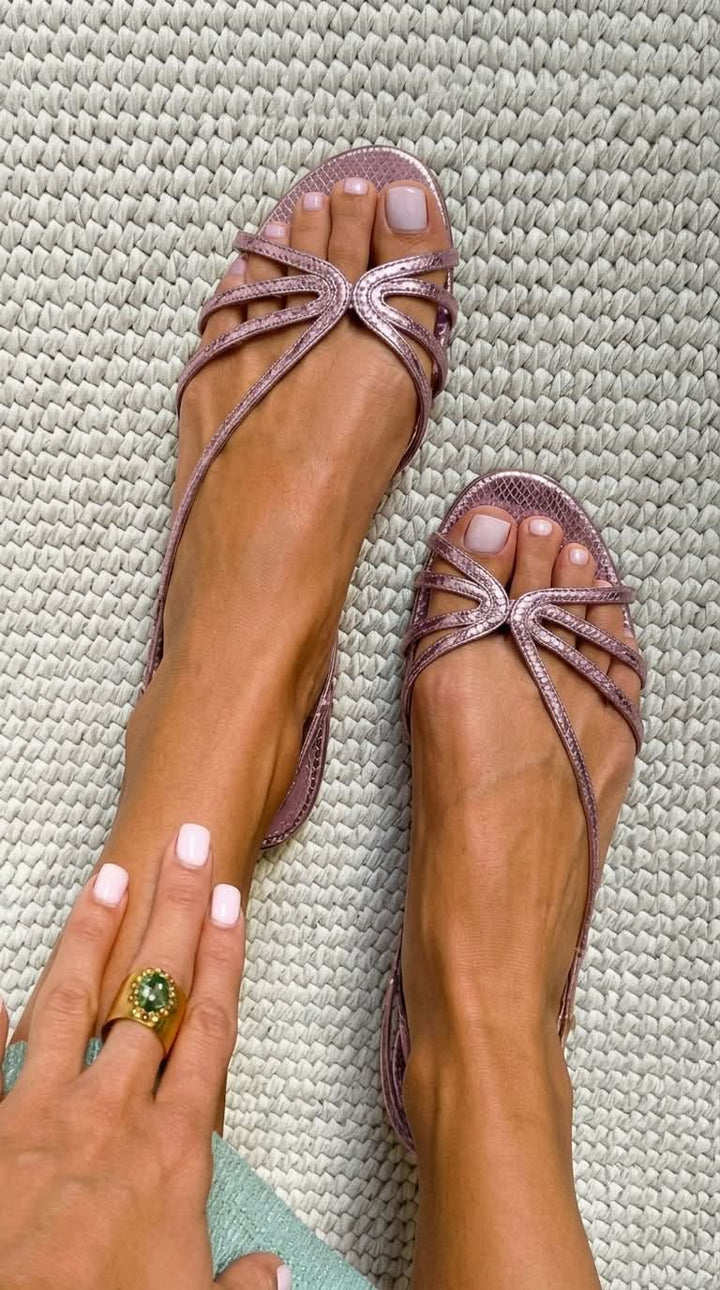 Camille™ | Golden Sandals, Summer Elegance