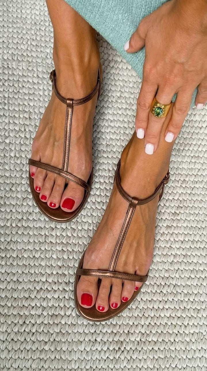 Bianca™| Golden Summer Sandals
