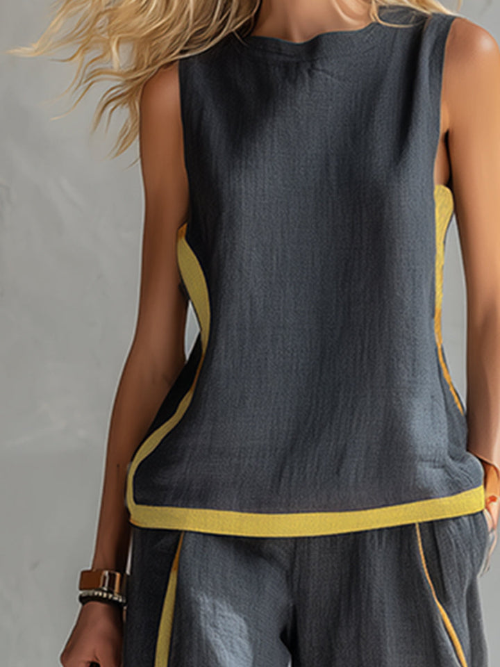 Leila | Elegant Cotton and Linen Set