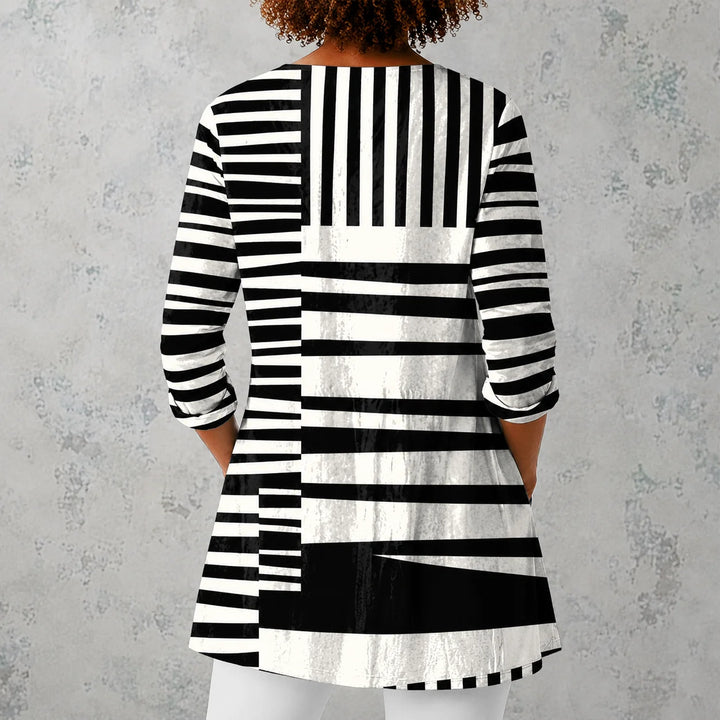 Talia | Long Blouse with V-Neck