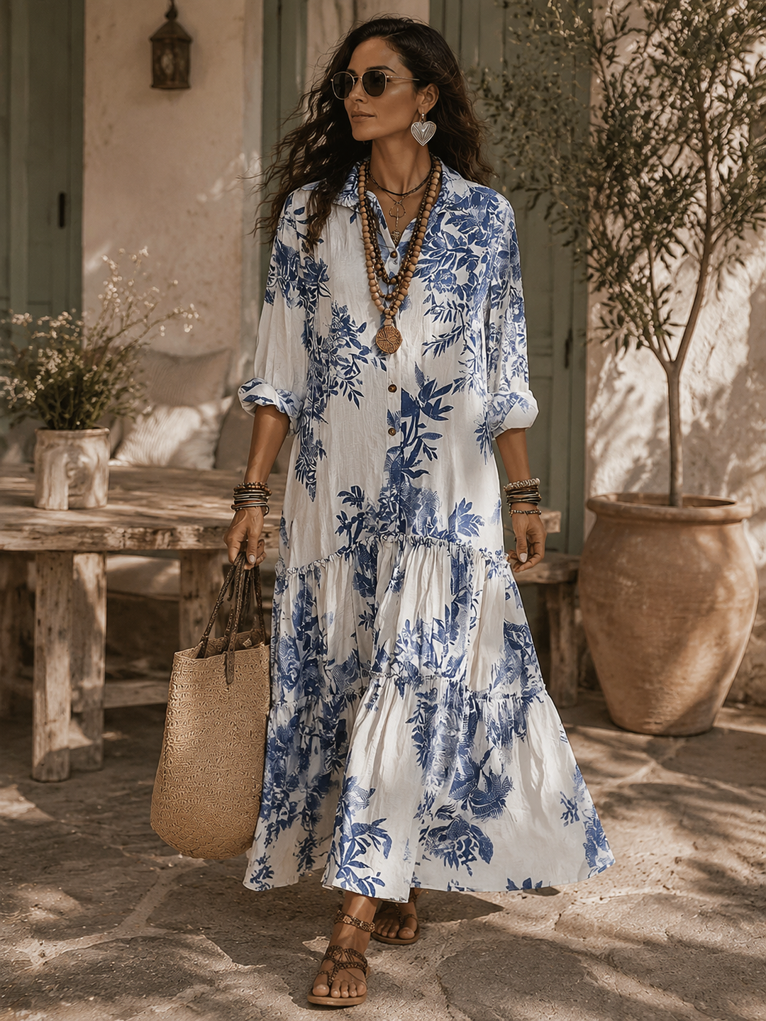 Phoebe | Bohemian Floral Maxi Dress