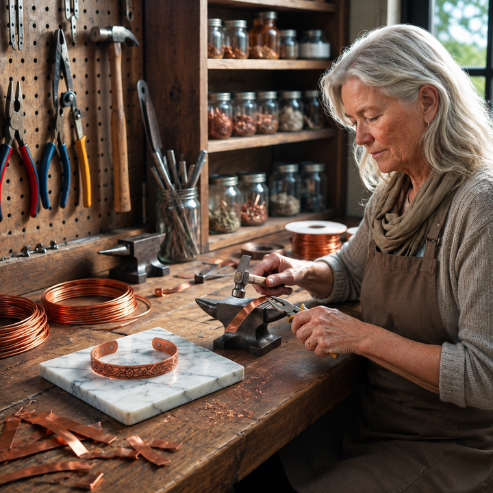 Seam Copper Bracelet