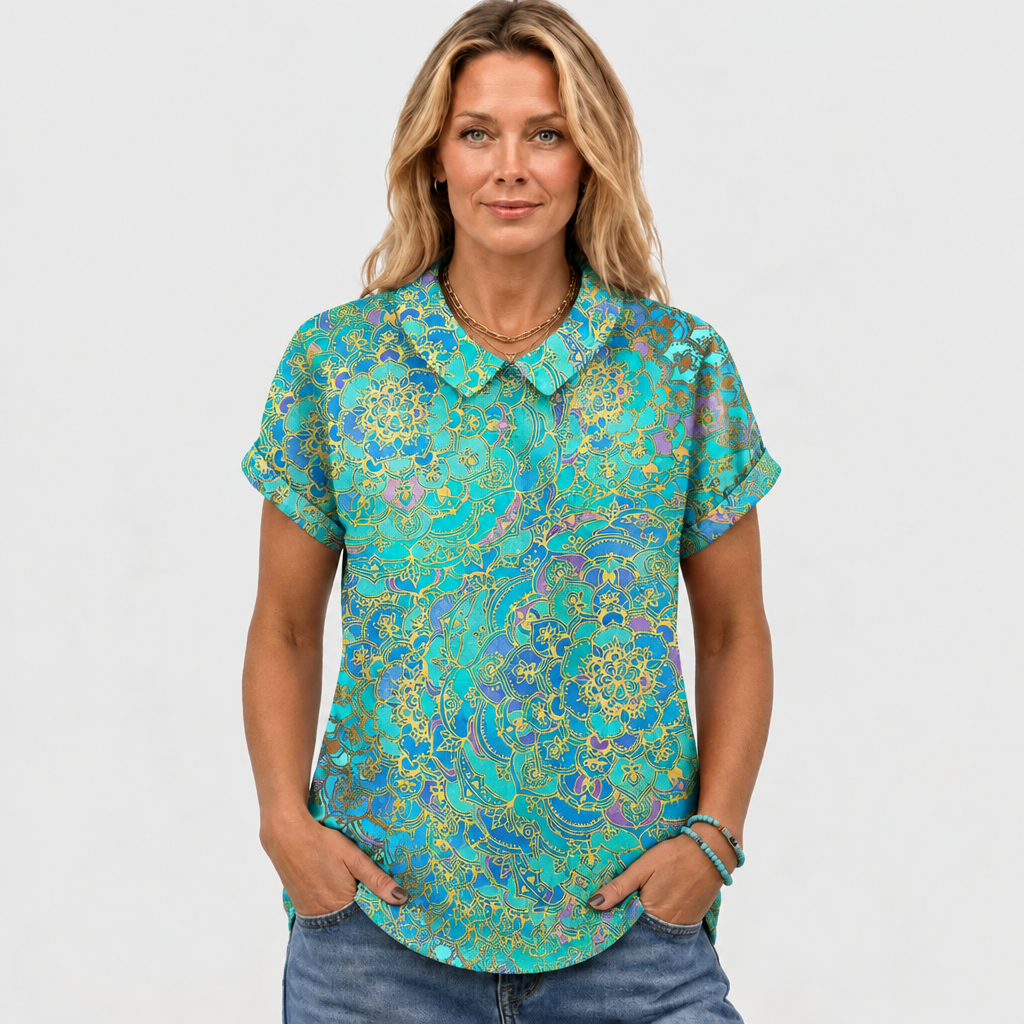 Lona™ - Paisley Collared Top