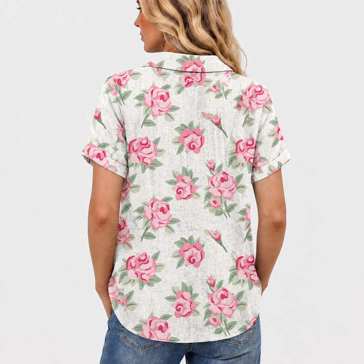Lily™ - Rose Collared Top