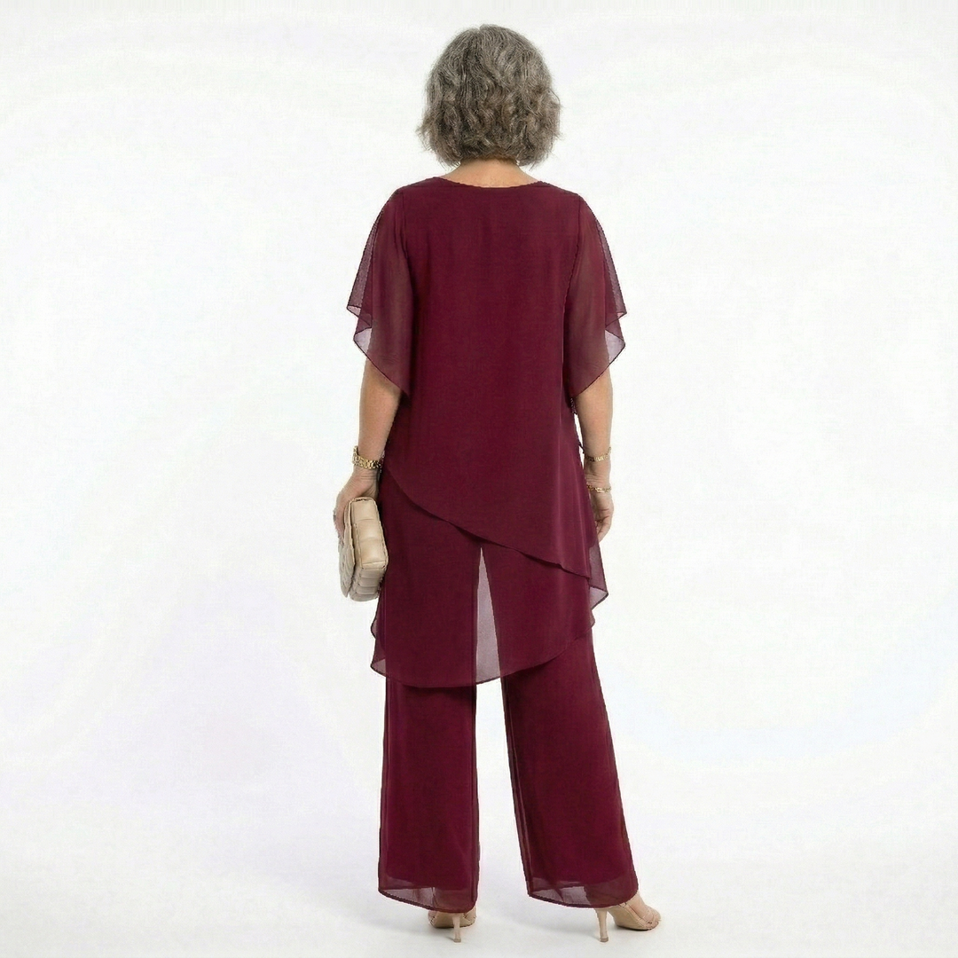 Sharyn™ | Tiered Tunic &amp; Trouser Set