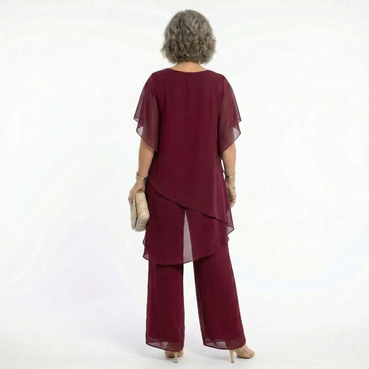 Sharyn™ | Tiered Tunic &amp; Trouser Set