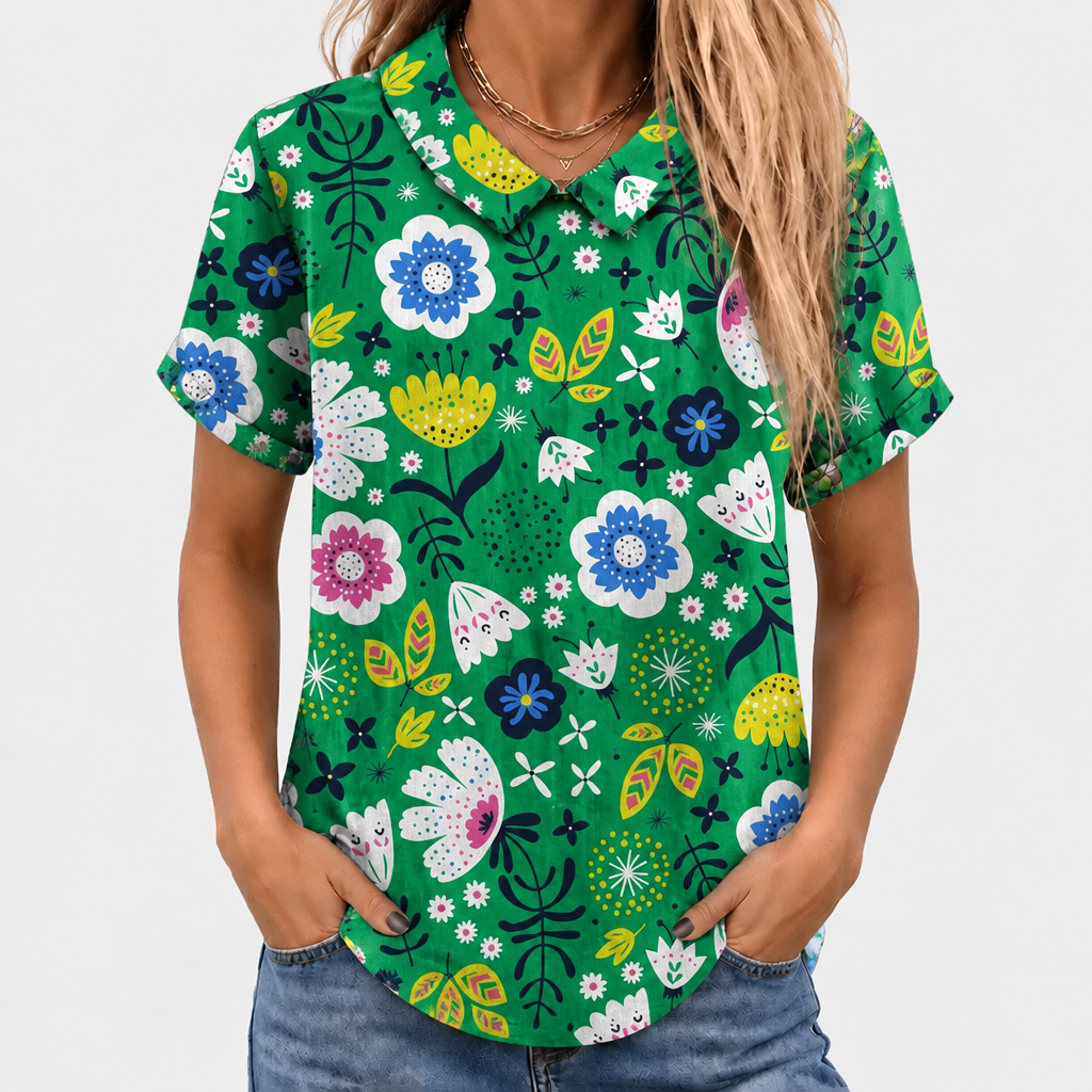 Maya™ - Garden Collared Top