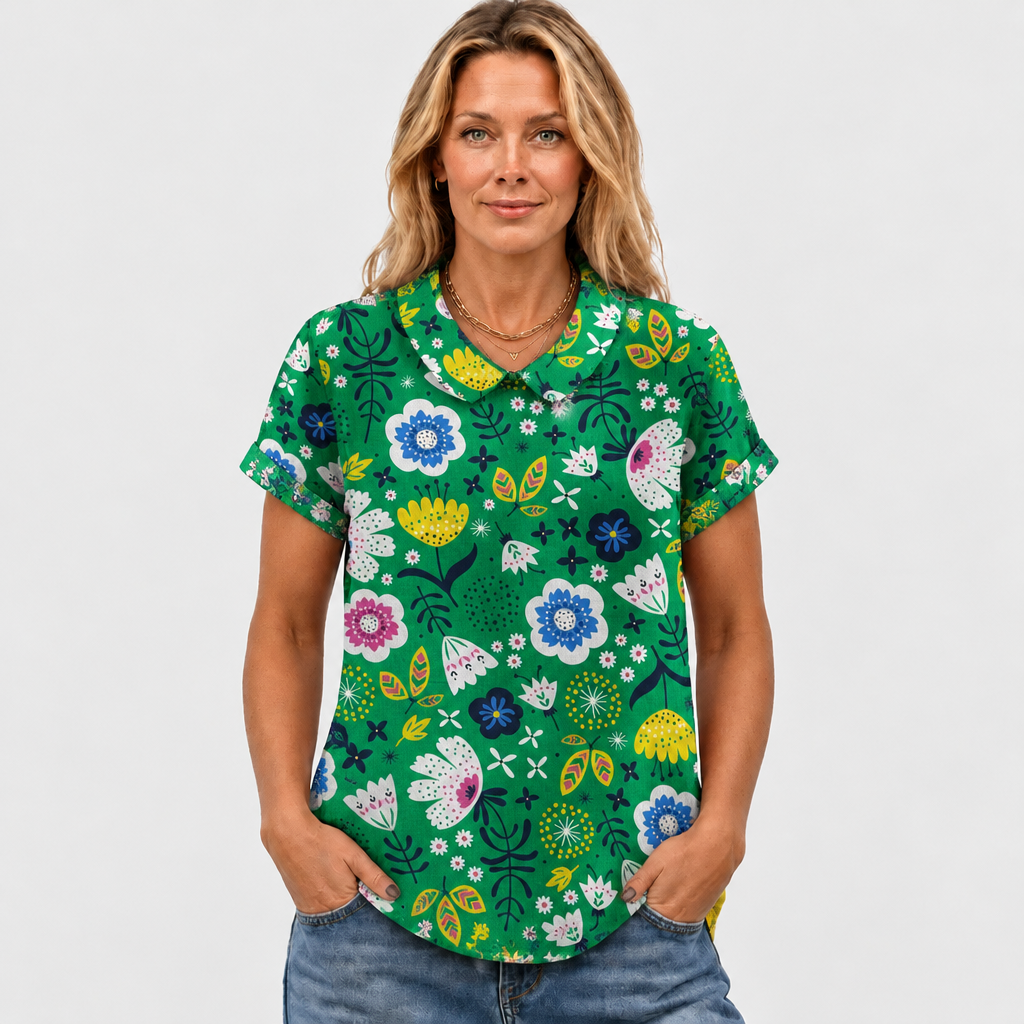 Maya™ - Garden Collared Top