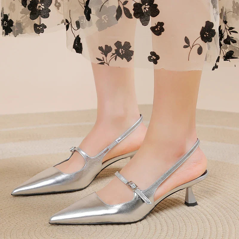 Stella | Slingback Kitten Heels