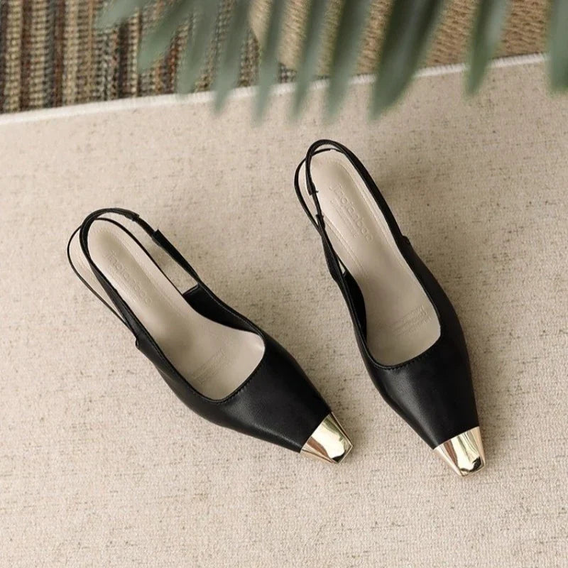 Layla | Pointed Toe Slingback Heels