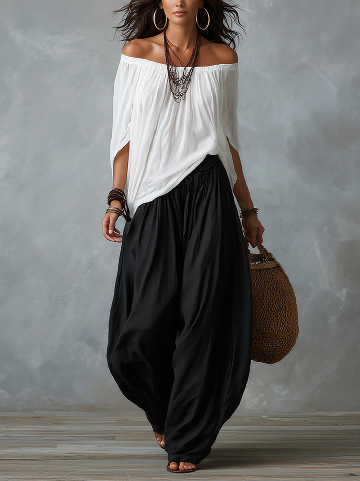 Aaliyah™ | Flowing Off-the-Shoulder Set