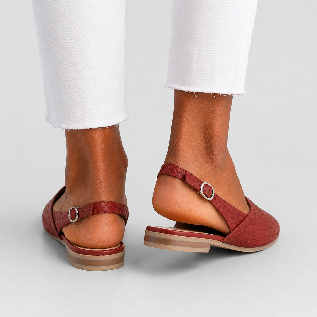 Simone | Woven Slingback Loafers