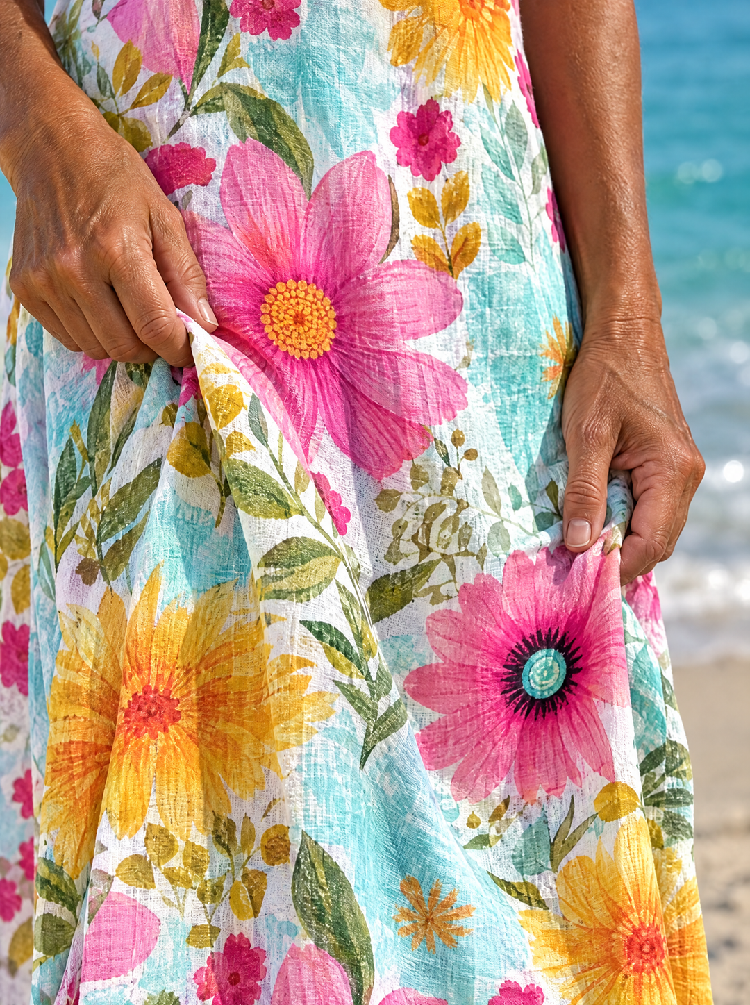Daisy | Bright Bloom Midi Dress