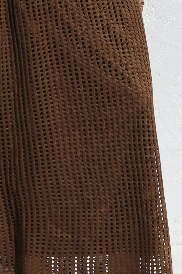 Airlie Crochet Maxi Dress - Natural
