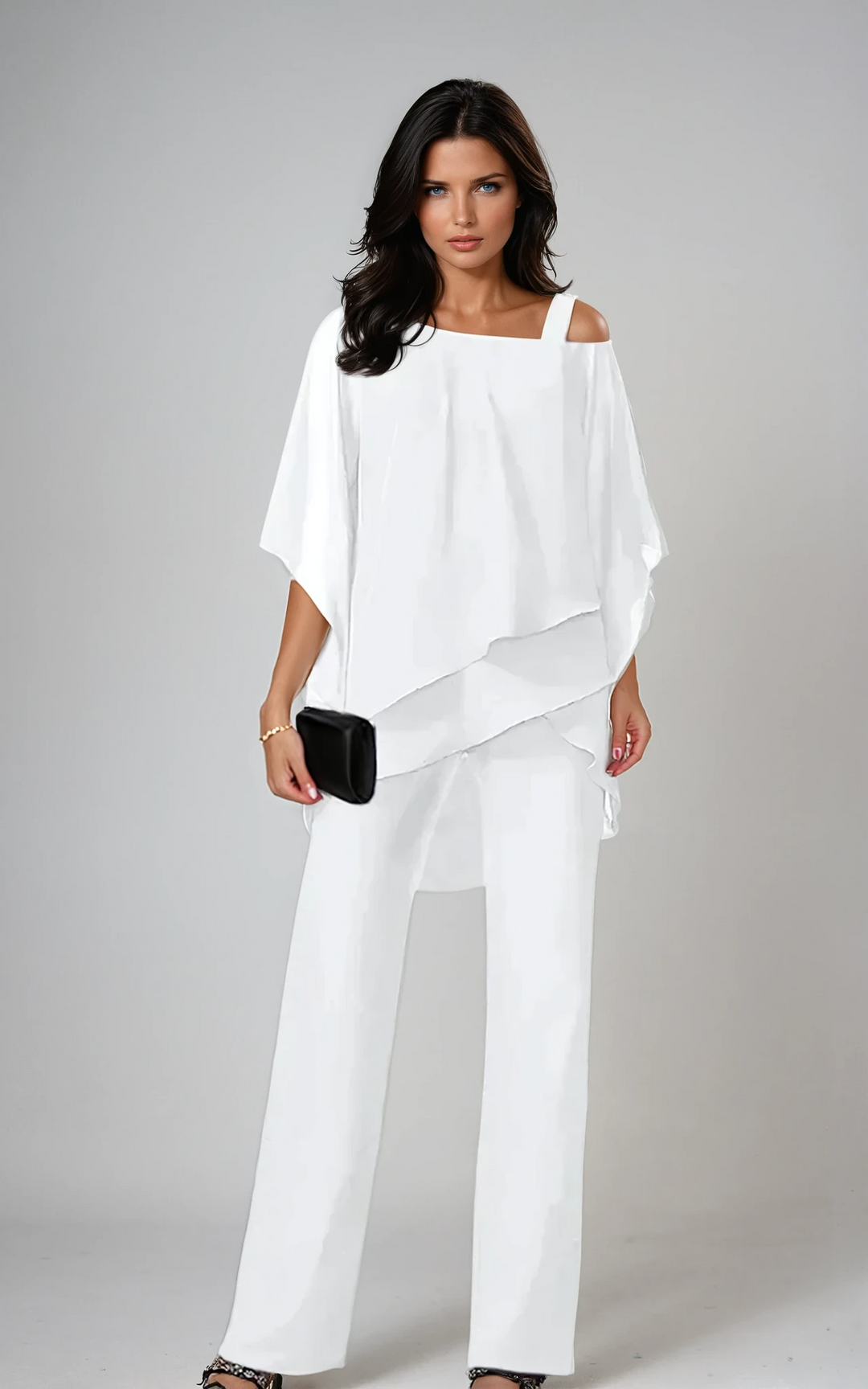 Mariella | Layered Two Piece Set White