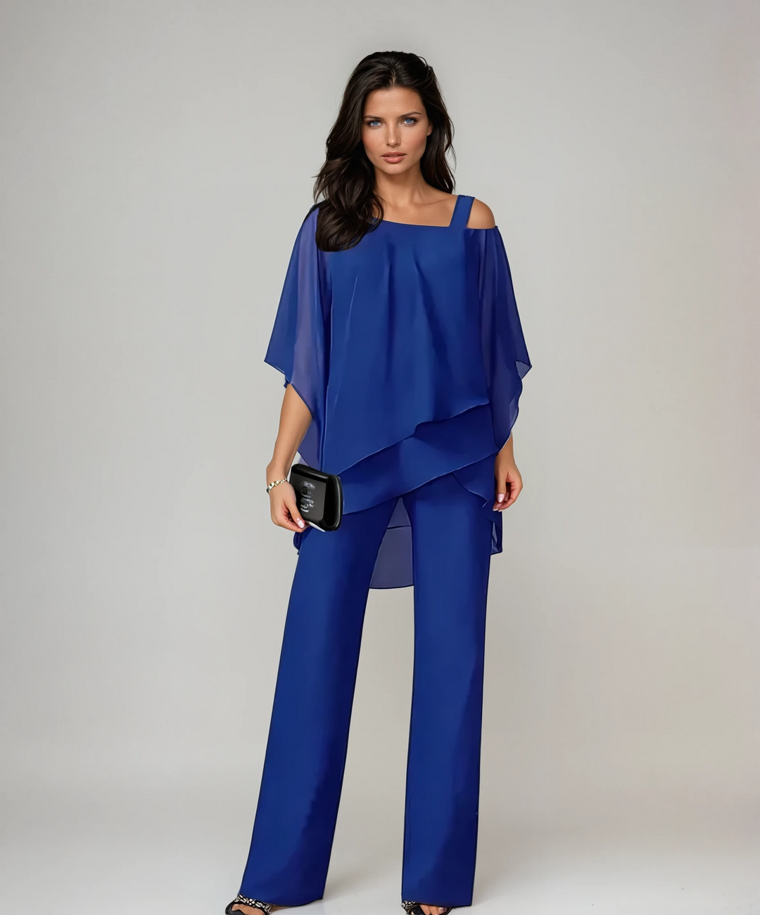 Mariella | Layered Two Piece Set Blue