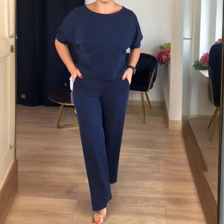 Elegant 3-Piece Set Including Long Cardigan, Top, and Pants